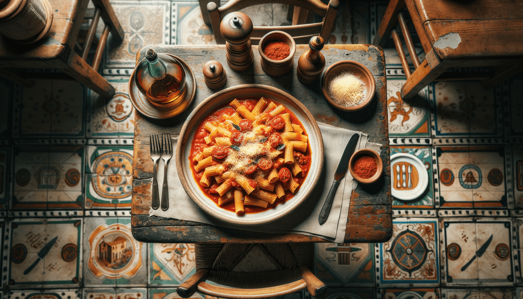 Drunken Tomato and Cheese Pasta