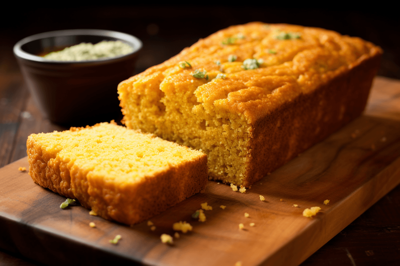 depicts a cooked recipe for chipotle cornbread