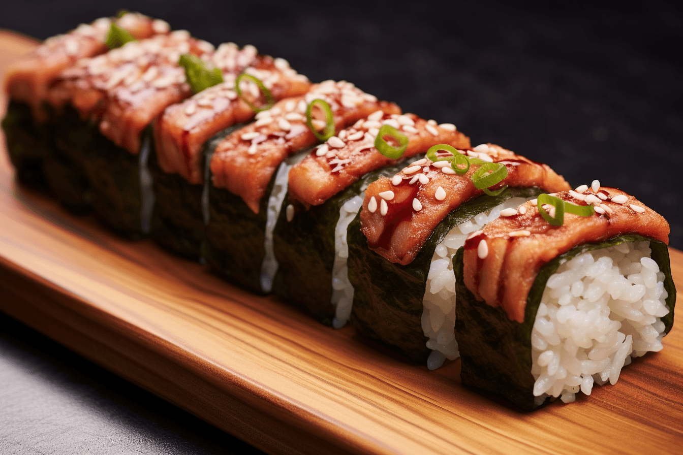 Watermelon Nigiri with Brown Rice