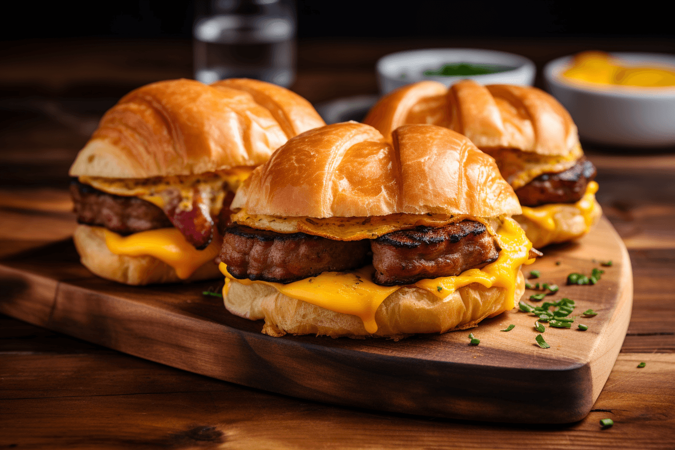 Ultimate Meat-Lover's Breakfast Sandwich