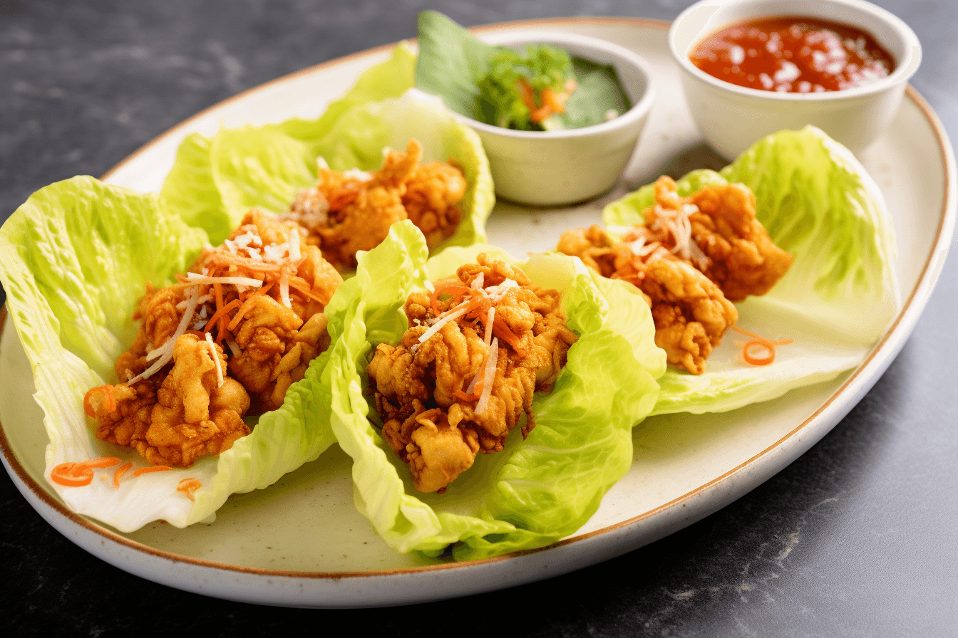 Crispy Shrimp Lettuce Wraps