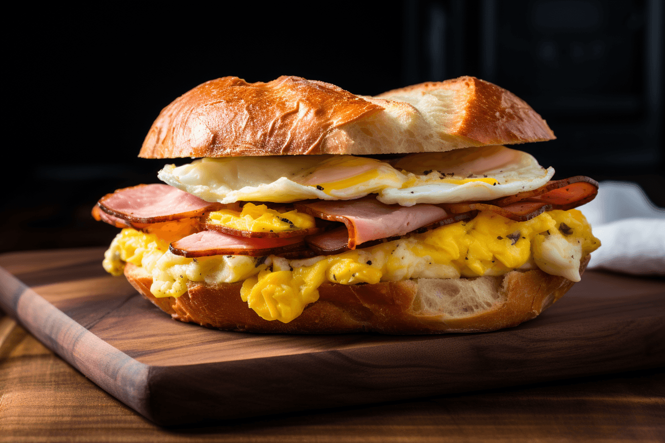 Breakfast Bagel Sandwich