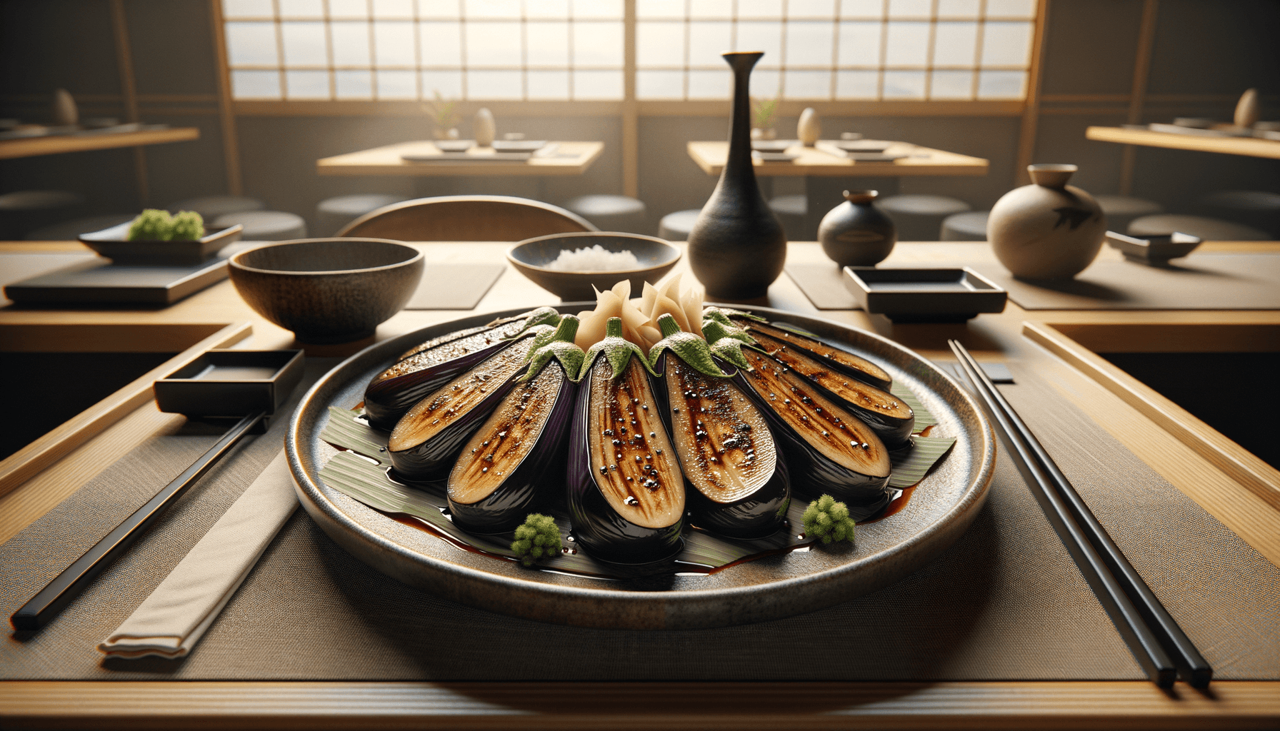 Miso Glazed Eggplant