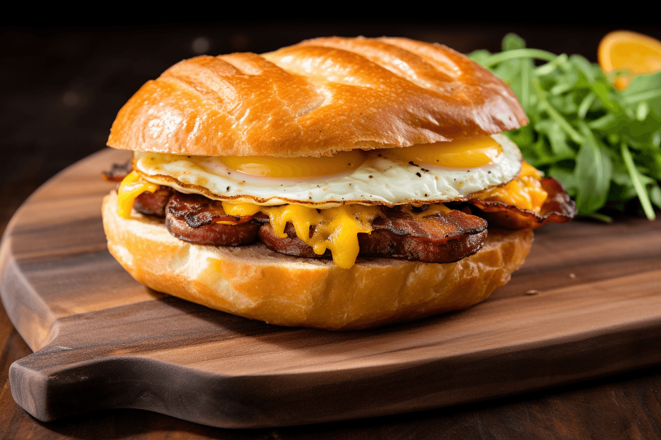 Circular Breakfast Sandwich