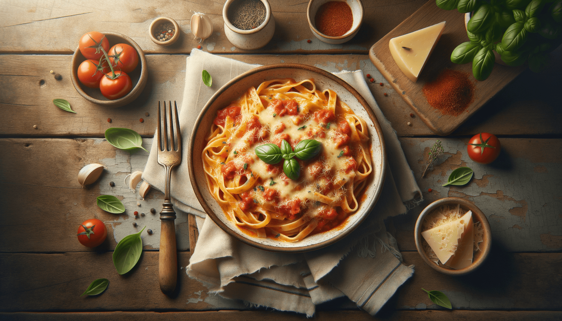 Creamy Tomato and Cheese Pasta